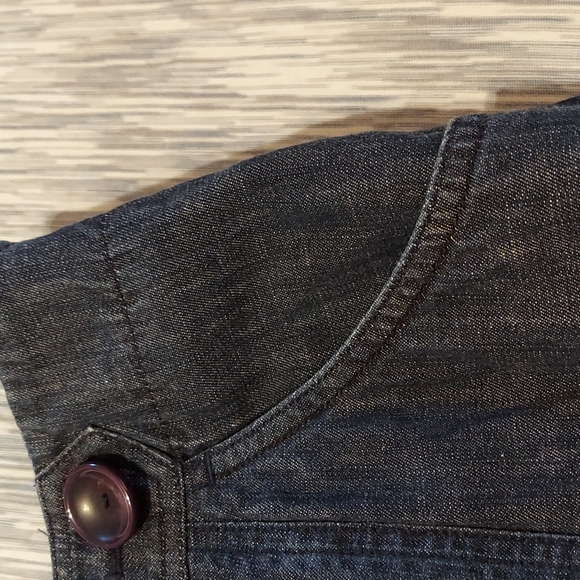 Jean skirt with front pockets - Picture 3 of 7